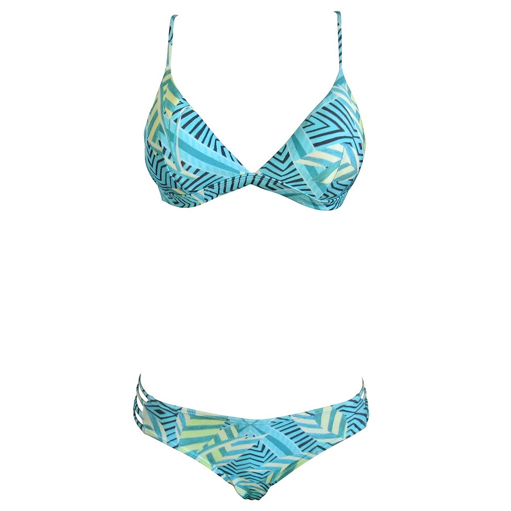 Cia Maritima Turquoise Tropical Print Bikini